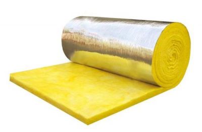 Glass wool veneer material