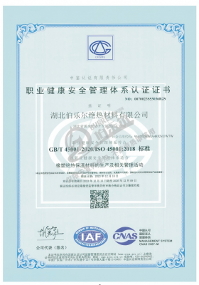 IS045001职业健康安全管理体系认证